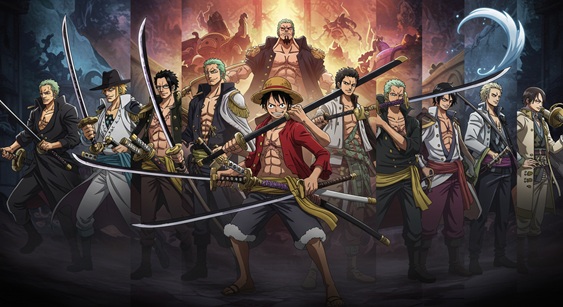ONE PIECE 剣士10名の最強集合イメージ