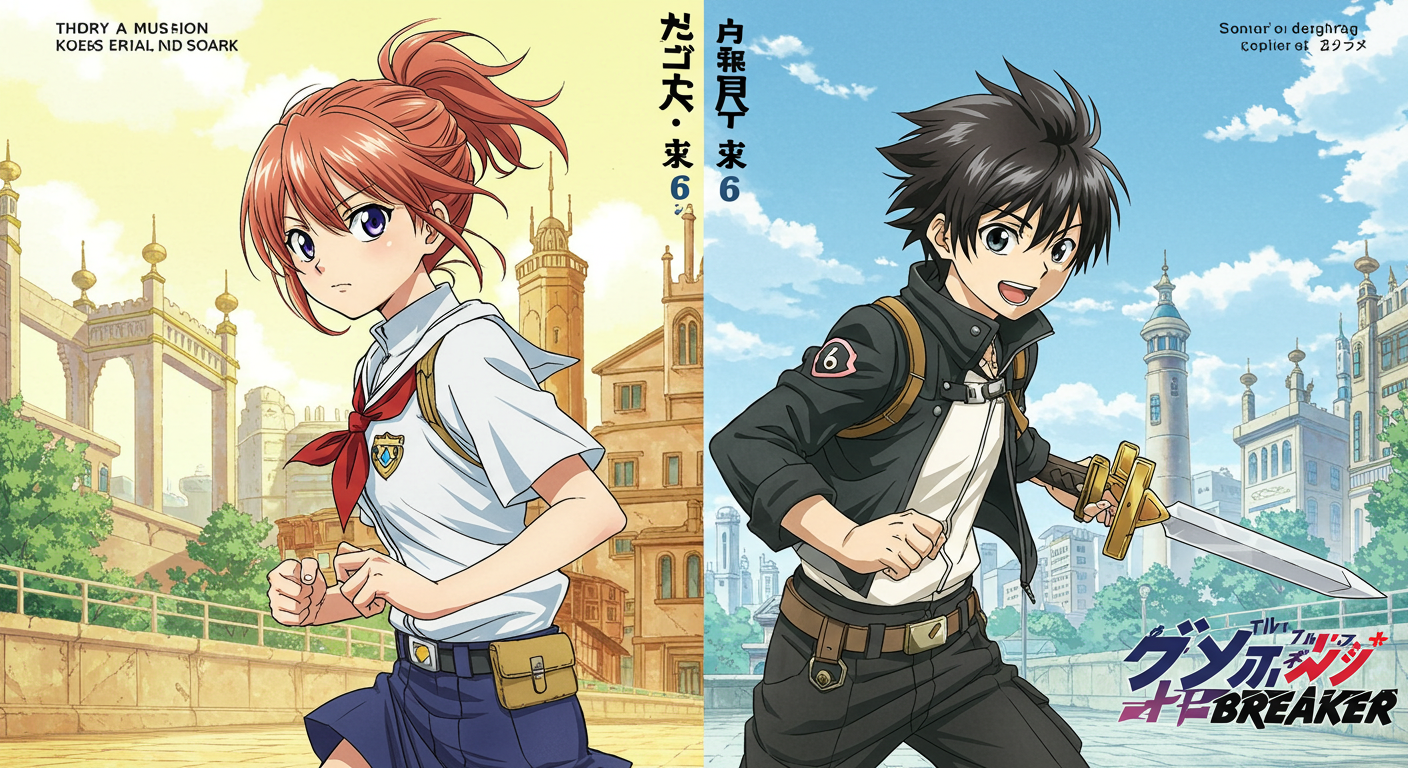 原作6巻とアニメキャラの対比イラスト