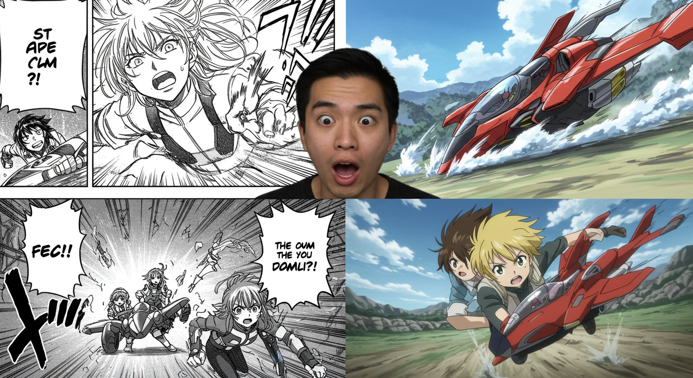 アニメと漫画を見比べて驚くファンのビジュアル