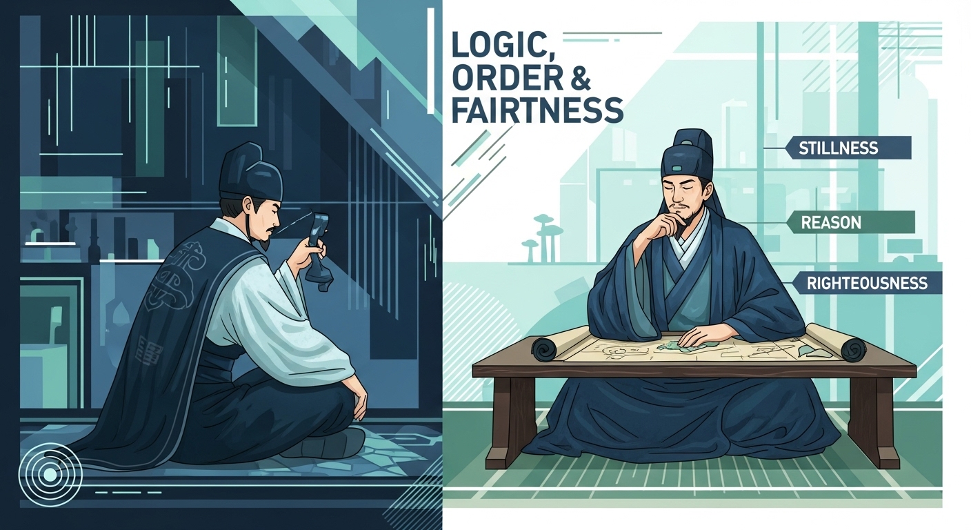 王騎・信・桓騎と李牧の相関イメージ（対比図）